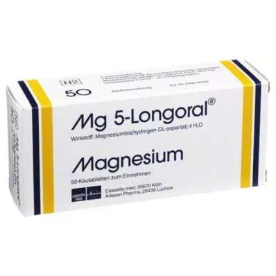 MG 5 LONGORAL Žuvacie tablety, 50 ks