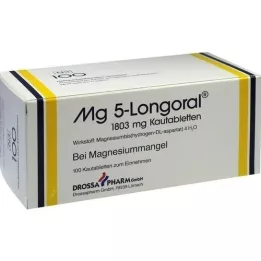 MG 5 LONGORAL Žuvacie tablety, 100 ks
