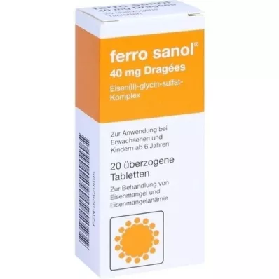 FERRO SANOL obalené tablety, 20 ks
