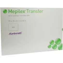 MEPILEX Transferový penový obväz 15x20 cm sterilný, 5 ks