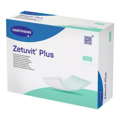 ZETUVIT Plus extra silný absorpčný sterilný obklad 20x25 cm, 10 ks ZETUVIT Plus extra silný absorpčný sterilný obklad 20x25 cm, 10 ks