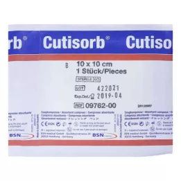 CUTISORB Odsávacie podložky sterilné 10x10 cm, 1 ks