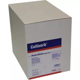 CUTISORB Absorpčné podložky nesterilné 10x20 cm, 100 ks