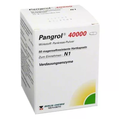 PANGROL 40 000 tvrdých kapsúl s enterickou vrstvou, 50 ks PANGROL 40 000 tvrdých kapsúl s enterickou vrstvou, 50 ks
