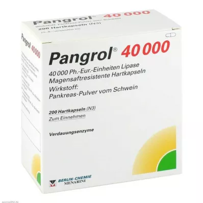 PANGROL 40 000 tvrdých kapsúl s enterickou vrstvou, 200 ks