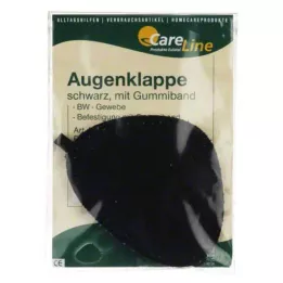 AUGENKLAPPE s gumičkou čierna, 1 ks