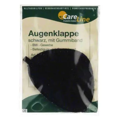 AUGENKLAPPE s gumičkou čierna, 1 ks