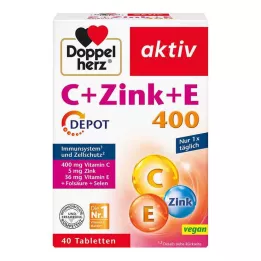 DOPPELHERZ C+Zinc+E Depot Tablets, 40 ks