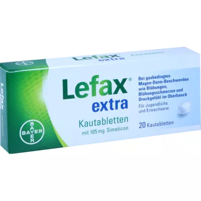 LEFAX extra žuvacie tablety, 20 ks