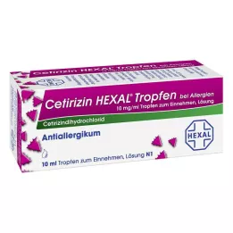 CETIRIZIN HEXAL Kvapky na alergie, 10 ml