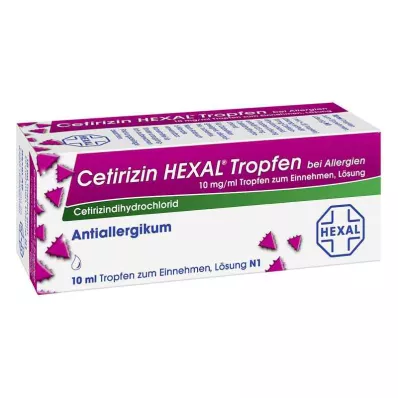 CETIRIZIN HEXAL Kvapky na alergie, 10 ml