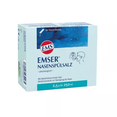 EMSER Fyziologická soľ na výplach nosa Btl., 20 ks
