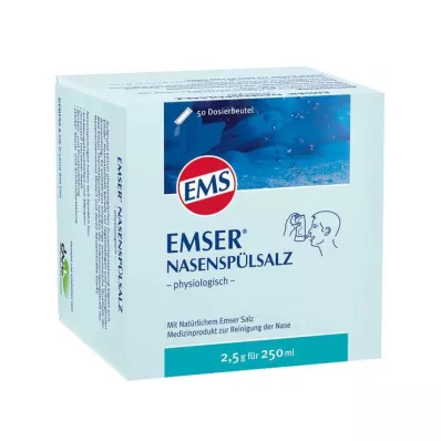 EMSER Fyziologická soľ na výplach nosa Btl., 50 ks