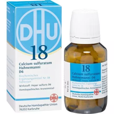BIOCHEMIE DHU 18 Calcium sulphuratum D 6 tabliet, 200 kapsúl