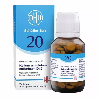 BIOCHEMIE DHU 20 Draselný hliník.síra.D 12 tabliet, 200 ks BIOCHEMIE DHU 20 Draselný hliník.síra.D 12 tabliet, 200 ks