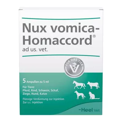 NUX VOMICA HOMACCORD ad us.vet.ampulky, 5 ks