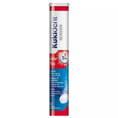 KUKIDENT Cleaner Express Active Plus Tabs, 33 ks KUKIDENT Cleaner Express Active Plus Tabs, 33 ks
