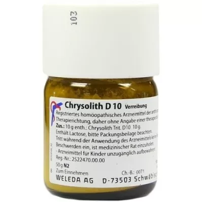 CHRYSOLITH D 10 Triturácia, 50 g