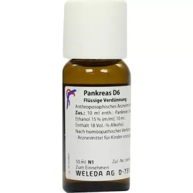 PANKREAS D 6 riedenie, 50 ml