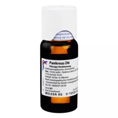 PANKREAS D 6 riedenie, 50 ml