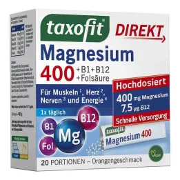 TAXOFIT Horčík 400+B1+B6+B12+kyselina listová 800 gran, 20 ks