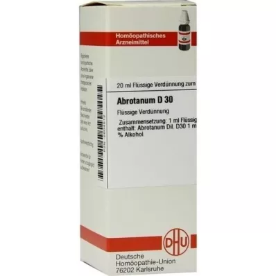 ABROTANUM D 30 riedenie, 20 ml