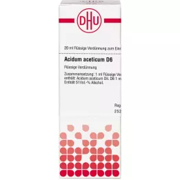 ACIDUM ACETICUM D 6 riedenie, 20 ml