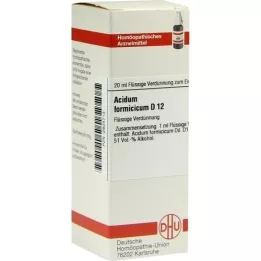 ACIDUM FORMICICUM D 12 riedenie, 20 ml