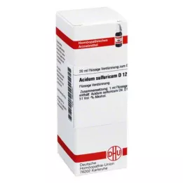 ACIDUM SULFURICUM D 12 riedenie, 20 ml