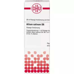 ALLIUM SATIVUM D 6 riedenie, 20 ml