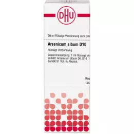 ARSENICUM ALBUM D 10 riedenie, 20 ml