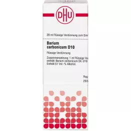 BARIUM CARBONICUM D 10 riedenie, 20 ml