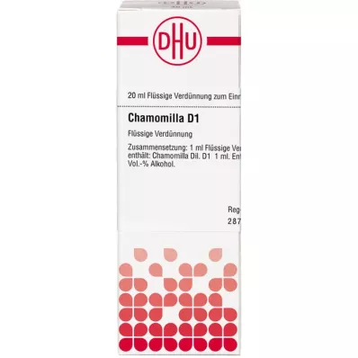 CHAMOMILLA D 1 riedenie, 20 ml