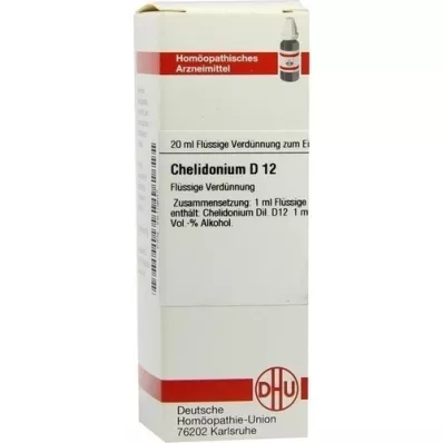 CHELIDONIUM D 12 riedenie, 20 ml