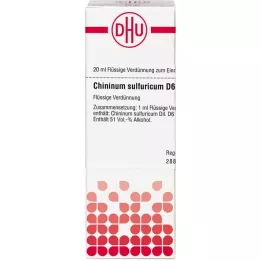 CHININUM SULFURICUM D 6 riedenie, 20 ml