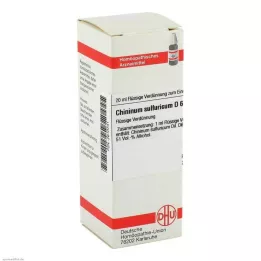 CHININUM SULFURICUM D 6 riedenie, 20 ml