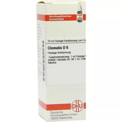 CLEMATIS D 6 riedenie, 20 ml