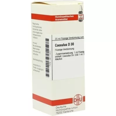 COCCULUS D 30 riedenie, 20 ml