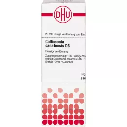 COLLINSONIA CANADENSIS D 3 riedenie, 20 ml