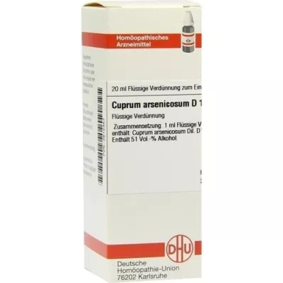 CUPRUM ARSENICOSUM D 12 riedenie, 20 ml