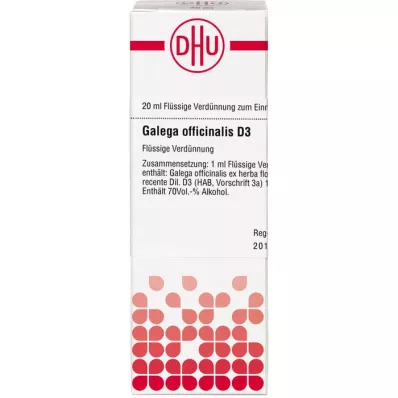 GALEGA officinalis D 3 riedenie, 20 ml