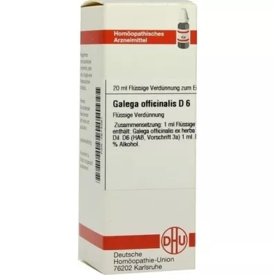 GALEGA officinalis D 6 riedenie, 20 ml