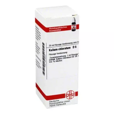 KALIUM CHLORATUM D 6 riedenie, 20 ml KALIUM CHLORATUM D 6 riedenie, 20 ml