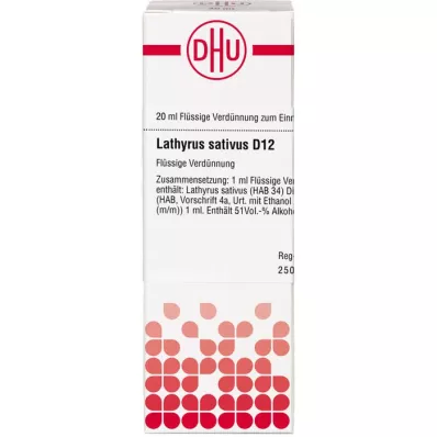 LATHYRUS SATIVUS D 12 riedenie, 20 ml