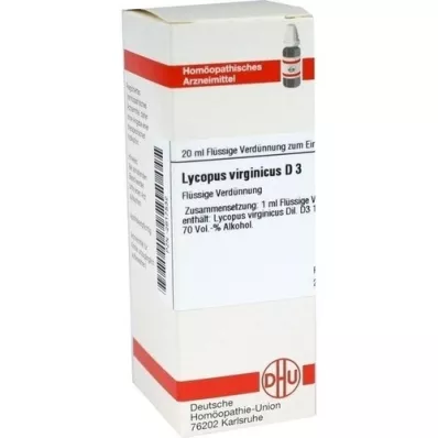 LYCOPUS VIRGINICUS D 3 riedenie, 20 ml