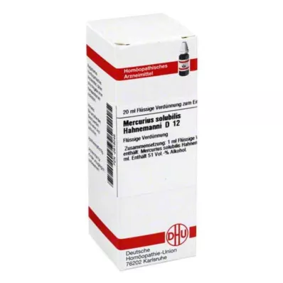 MERCURIUS SOLUBILIS Hahnemanni D 12 riedenie, 20 ml MERCURIUS SOLUBILIS Hahnemanni D 12 riedenie, 20 ml