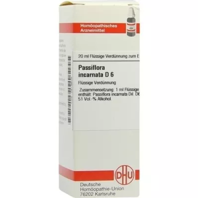 PASSIFLORA INCARNATA D 6 riedenie, 20 ml