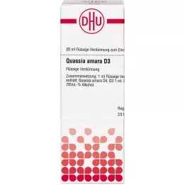 QUASSIA D 3 riedenie, 20 ml