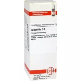 SABADILLA D 6 riedenie, 20 ml