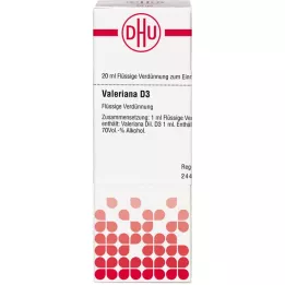 VALERIANA D 3 riedenie, 20 ml